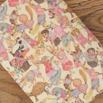 【文庫本】リバティ★ゴムバンド栞付ブックカバー 手帳カバー★ハラバルー ピンク★動物 アニマル うさぎ 