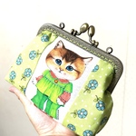 f様専用　がま口ポーチ　コヤンイサムチョン　ボリちゃん