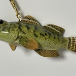 木彫りの魚ストラップ【ミナミトビハゼ】