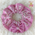 再販＊lovely 🎀 Cat frills ୨୧﻿ チェリーピンク × 花柄ストライプ