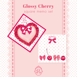 【Glossy Cherry】メモ紙セット