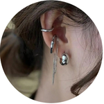 silver925  イヤーカフ   ピアス　set
