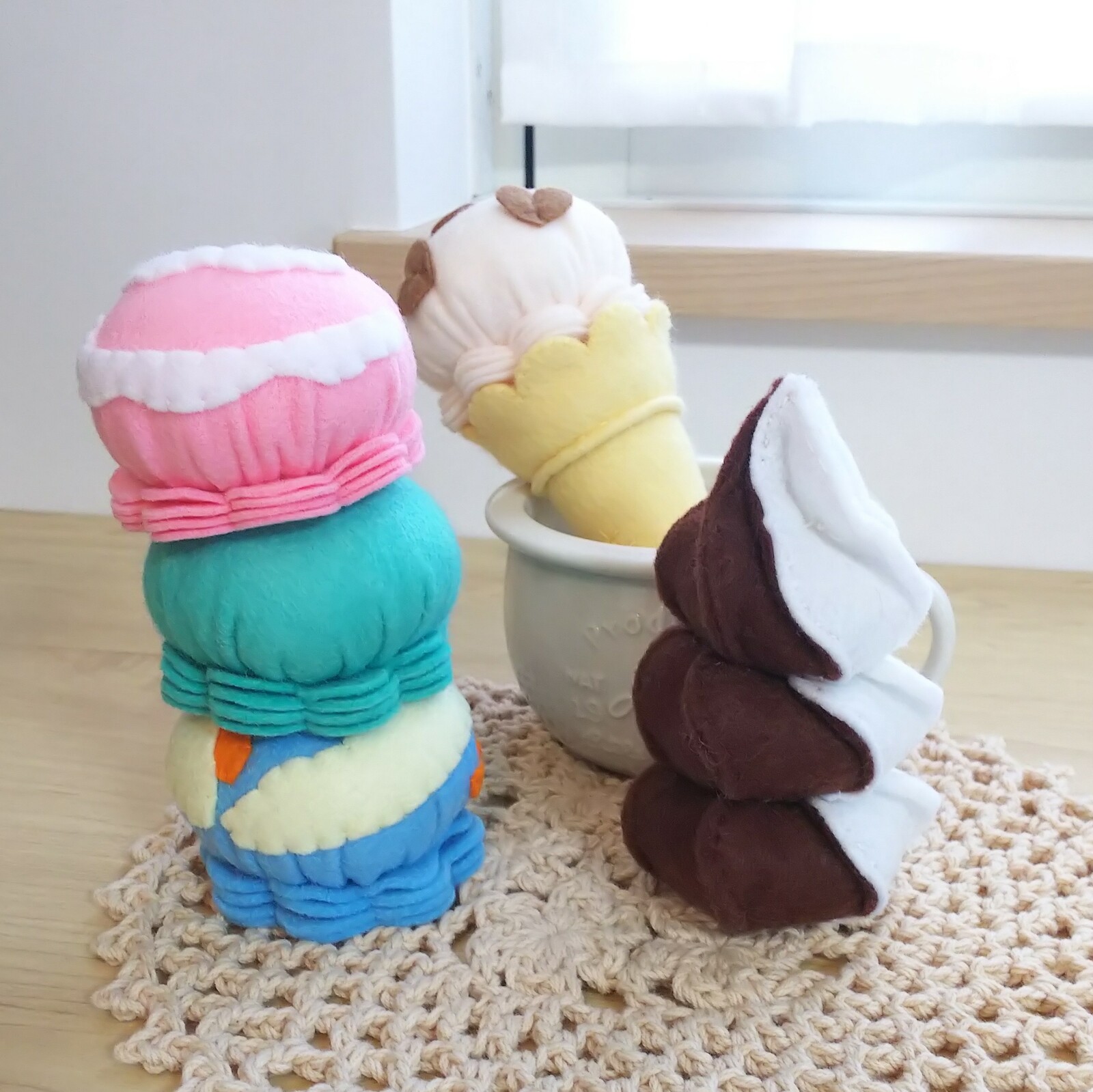 フェルトのおままごと、アイスクリーム - てぃらのん*'s shop