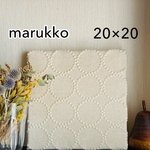刺繍パネル　20×20 ファブリックパネル  