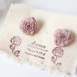 立体刺繍 薔薇 ピアスorイヤリング