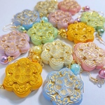 【Wakana様専用】お花のアンティークビーズピアス🌼
