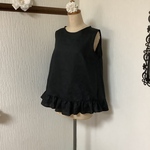 リネン　ノースリーブブラウス💕