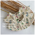 tiny village animal & fruit  bib