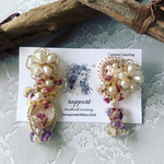 Flower bearのアシメピアス