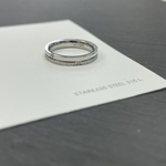 ステンレス316L / 3mm サティーナ加工 サージカルステンレスリング