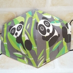 62.ふつうサイズマスク🌿北欧パンダ🐼