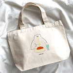 シロクマさんの ミニトートバッグ ＜パスタランチ＞