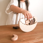 moon building blocks 木のおもちゃ 知育玩具