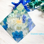 ブルーのお花のリングスタンド💙