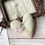 vintageリバティ*釣り鐘草*ハート型ラベンダーサシェ*プレゼント*love&co