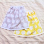タオルエプロン 無撚糸タオルドット2枚組