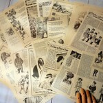 海外洋書風・本のページ・紙ものセット・30枚