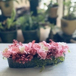 ☸母の日に。華やかなバラがいっぱい詰まったアレンジ　Abel(アベル）　ピンク　ウェディング　結婚祝　お誕生日お祝いプリザーブドフラワー母の日プレゼント　結婚祝い　開店祝い　開院祝い　還暦祝い敬老の日