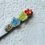 クレイ多肉ピンセット♡多肉寄せ植え♪ネイル♪つまみ細工♪レジン♪防水