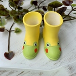 ⑭1/6ドールサイズ《L size》Light Green Yellow Frog カエル　ライトグリーンイエローフロッグ ブーツ　靴