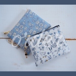 Nさまご予約品　★One side all skeleton pouch　LIBERTY　Capel　Theo　11×8.5cm