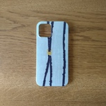*受注製作*ミナペルホネン*タバ*ライトブルー*mina perhonen*iPhoneケース*iPhoneカバー*スマホケース*スマホカバー