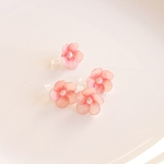 ひなげしのノンホールピアス◆桜色
