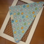 子供用かぶれる三角巾★ハリネズミ②/幼稚園～低学年