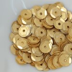 スパンコール 6mm 約360個(約4g) 亀甲 マット ゴールド 金色 (SKK06MGLHY00)