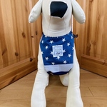 中型・大型犬用 クールエプロン 星柄＆ライトグレー＆NAVY太ボーダー