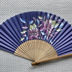 紫の紙扇子[送料込み]