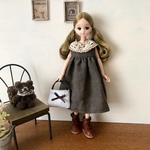 リカちゃん服　ブライス服　アウトフィット　ワンピース