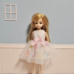 リカちゃん　服　ワンピース　チュール