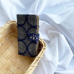 【OPEN SALE】ミナペルホネン　生地使用 タンバリン iPhoneケース　手帳型ケース