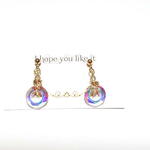 （送料無料）ガラスリングチャームピアス