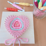 【手作りキット】糸かけアート『ハート』(Pink)