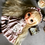 84 ピンクワンピースとヘアバンドセット　#ブライス
