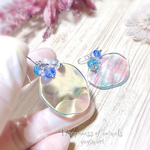 送料無料💓ラスト1《お嫁入り*2》ピアス/イヤリング༓❅⃝༓涼しげ💠マーメイド💠グラデーション大振りアクセサリー💠