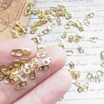 人気 板ダルマ 留め具 6mm ゴールド 金 約50個×2袋 マルカン 手芸 ハンドメイド レジン 素材 ネイル 封入 材料 アクセサリー (DRM1×2)