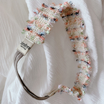 baby headband pink   ベビーヘアバンド　ツイード　ピンク