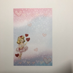 デザインメモ♡ユメカワ♡レトロgirlちゃん♡ハガキサイズ♡バラ20枚入り　　494
