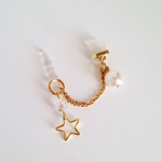 シンプル☆星と一粒のパール☆＊充電口用アクセサリー＊（コネクターセット）