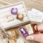 樹脂リング -purple-