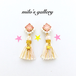 スプリングカラー♡スター&タッセルのピアス