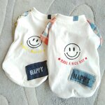 犬服！ニット！デニム！チェックTシャツ