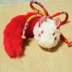 赤オキツネすねこすり＊妖怪＊ぬいぐるみ＊アートドール