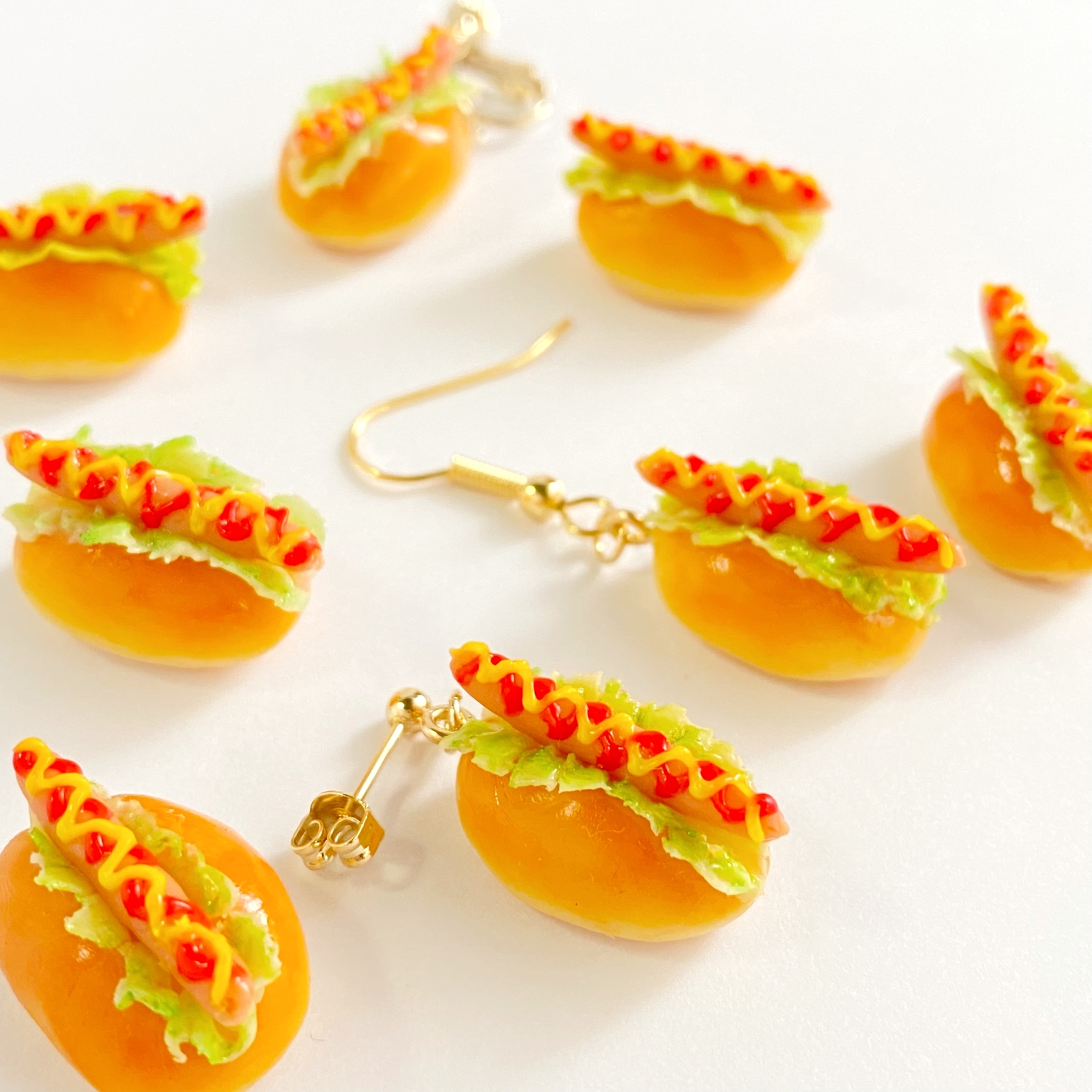 ホットドッグピアス　ミニチュア　可愛い ec5bafd156d29a512b27251ca18665