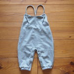 スウェットのサロペットロングパンツ