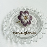 デイジーの刺繍ポニーフック