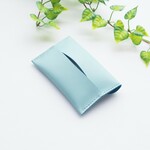～可愛く持ち歩こう！～ ✻ 　牛革　✻　ポケットティッシュケース　✻　アイスブルー色　✻ 　